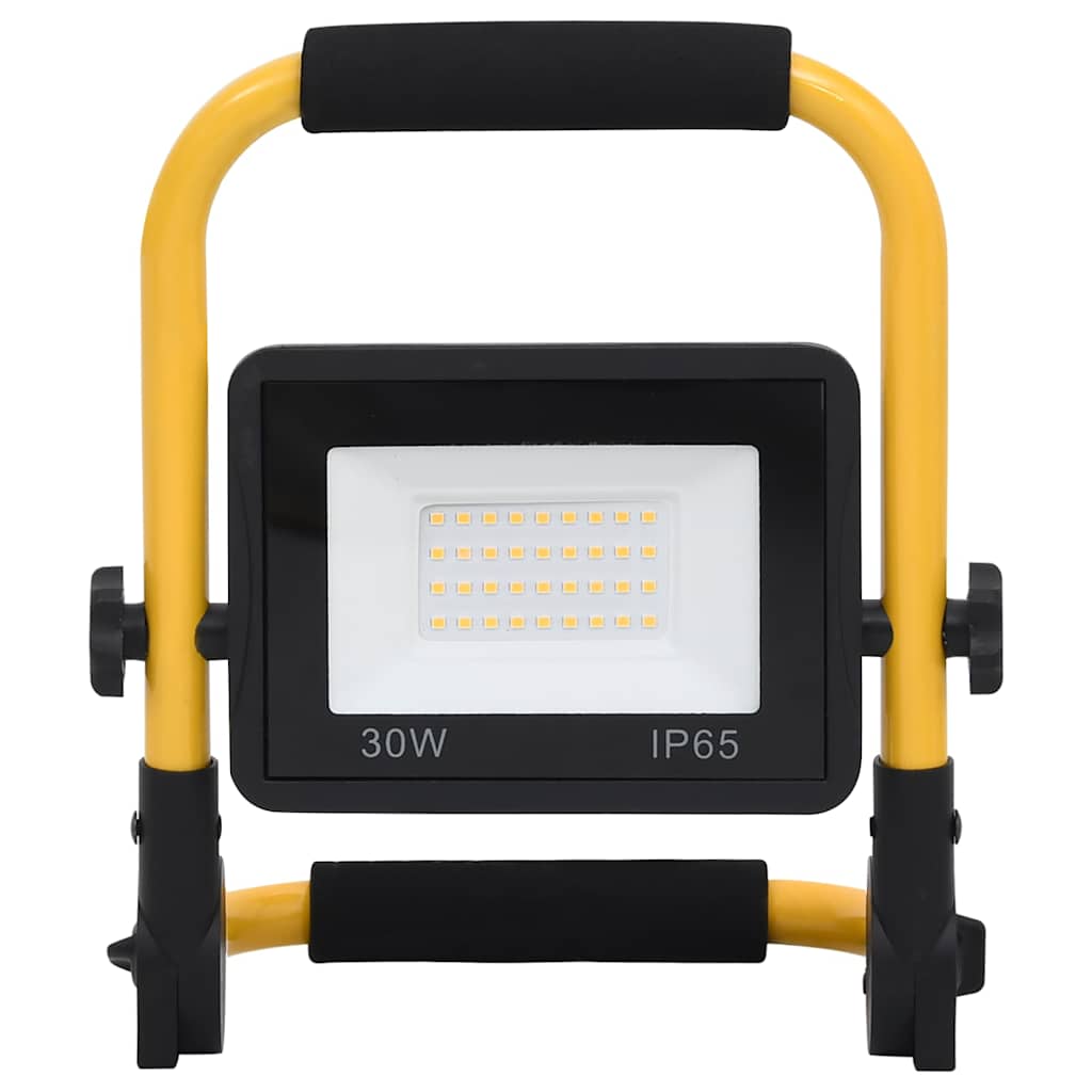 Faretto a LED con Maniglia 30 W Bianco Caldo