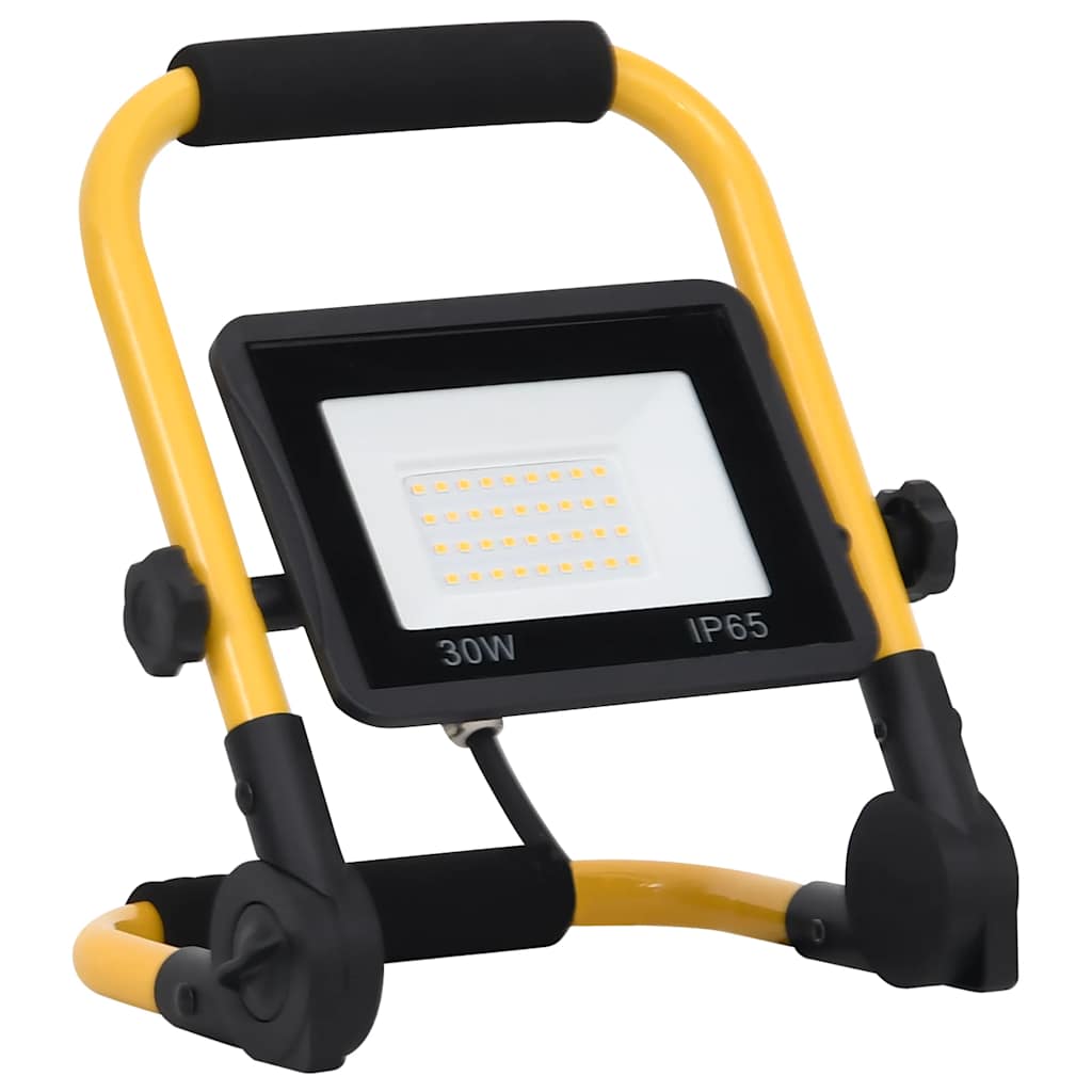 Faretto a LED con Maniglia 30 W Bianco Caldo