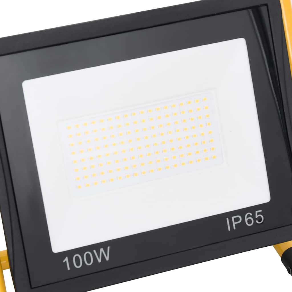 Faretto a LED con Maniglia 100 W Bianco Caldo