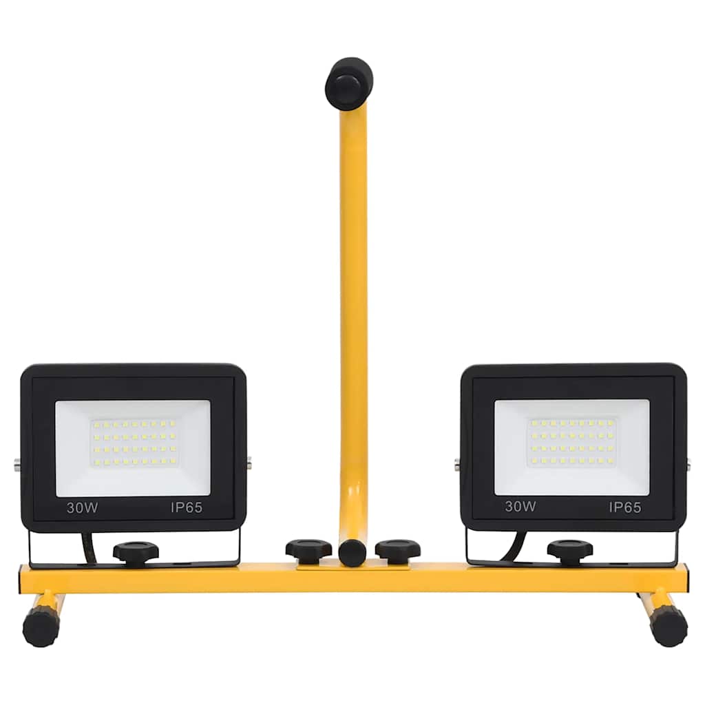Faretto a LED con Maniglia 2x30 W Bianco Caldo