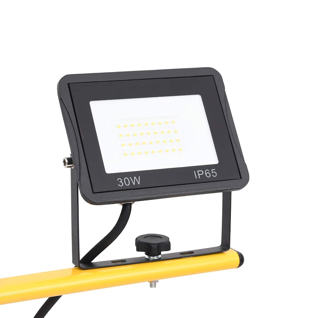 Faretto a LED con Treppiede 2x30 W Bianco Freddo