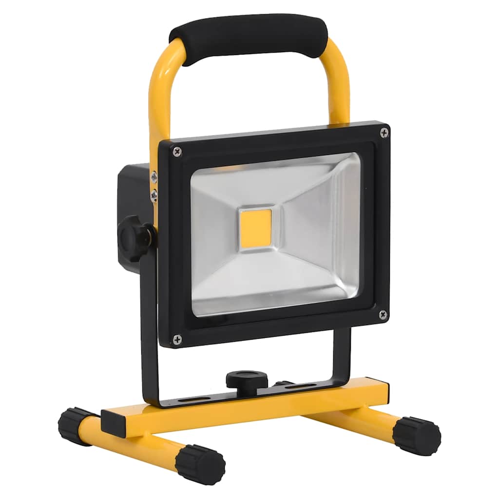 Faretto a LED Ricaricabile con Maniglia 20 W Bianco Caldo