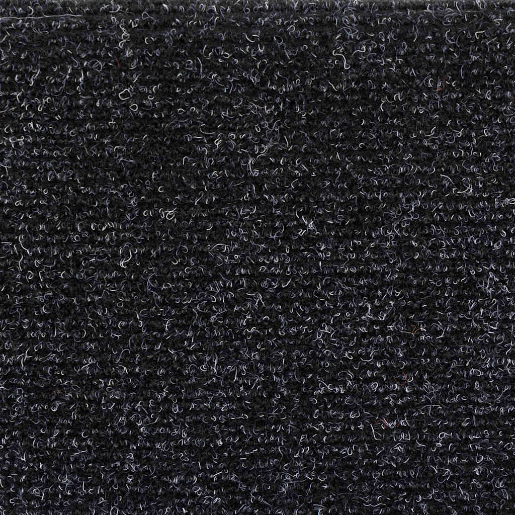 Tappetini per scale autoadesivi 5 pz 56x17x3 cm neri semicircolari