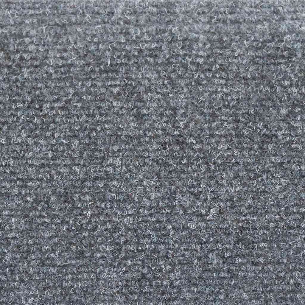 Tappetini per scale autoadesivi 10 pz 56x17x3 cm Grigio chiaro semicircolari