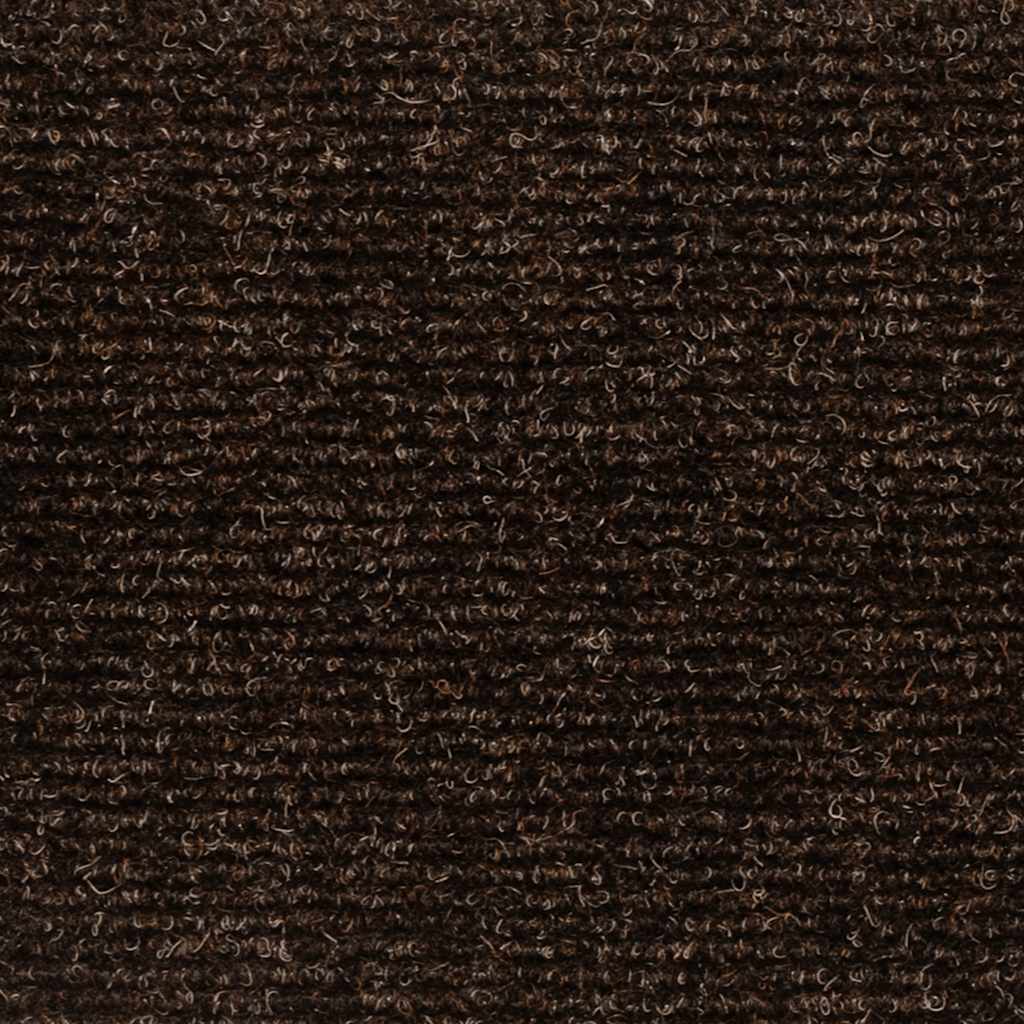 Tappetini per scale autoadesivi 5 pz 56x17x3 cm marrone semicircolari