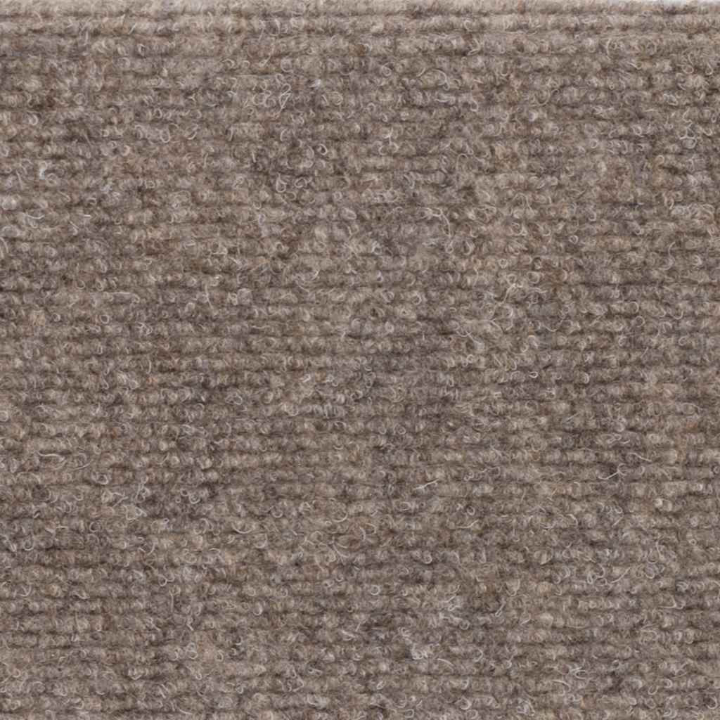 Tappetini per scale autoadesivi 10 pz 56x17x3 cm beige semicircolari