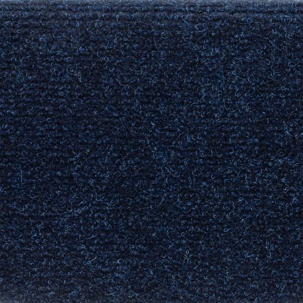 Tappetini per scale autoadesivi 10 pz 56x17x3 cm blu navy semicircolari