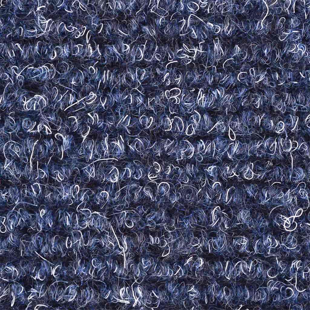 Tappetini per scale autoadesivi 5 pz 65x21x4 cm blu semicircolari grandi
