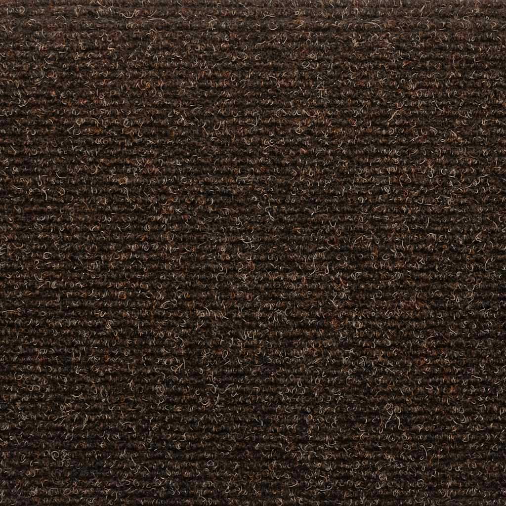 Tappetini per scale autoadesivi 10 pz 65x21x4 cm marrone semicircolari grandi