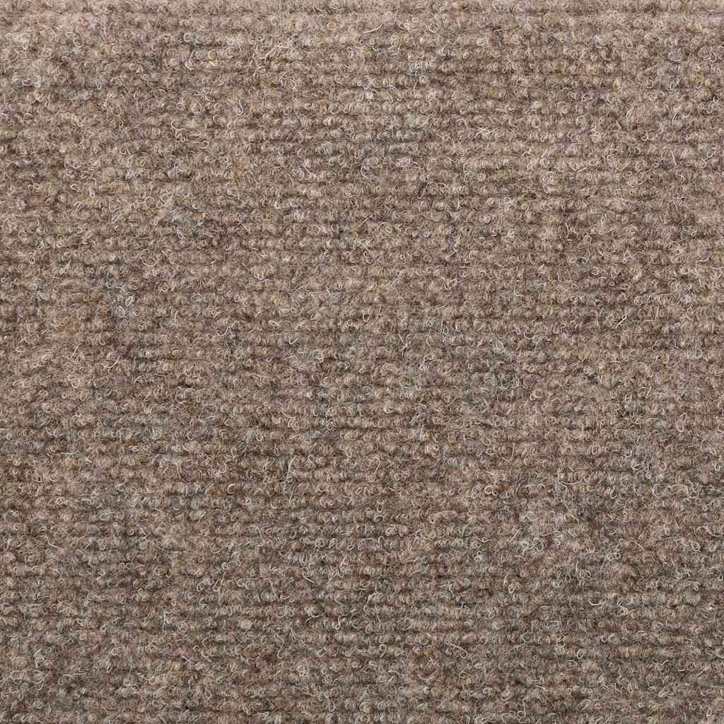 Tappetini per scale autoadesivi 10 pz 65x21x4 cm beige semicircolari grandi