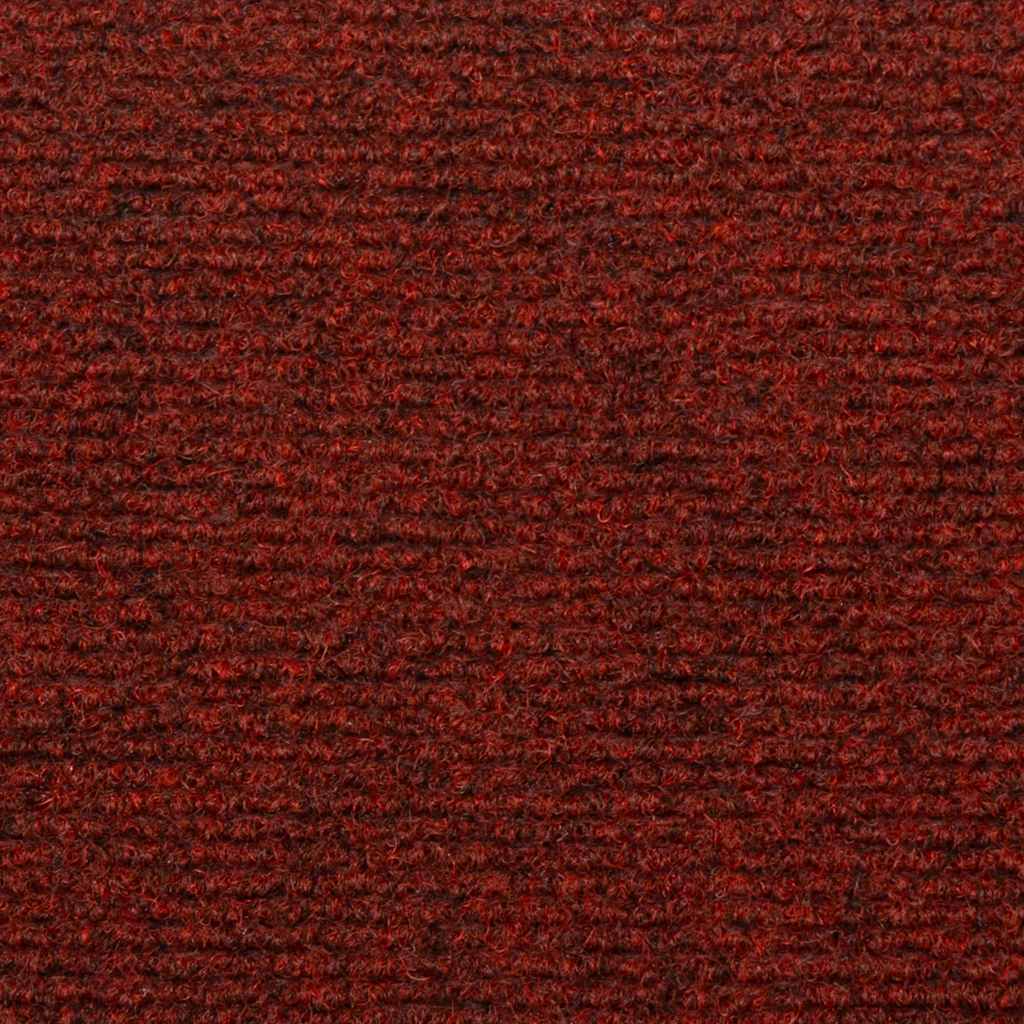 Tappetini per scale autoadesivi 5 pz 65x21x4 cm Bordeaux Rosso Bordo rettangolare