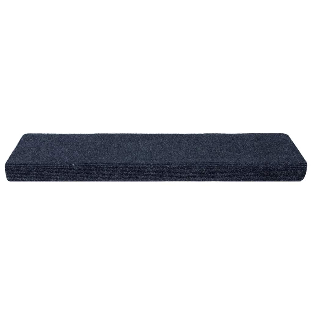 Tappetini per scale autoadesivi 5 pz 65x21x4 cm Antracite Bordo rettangolare