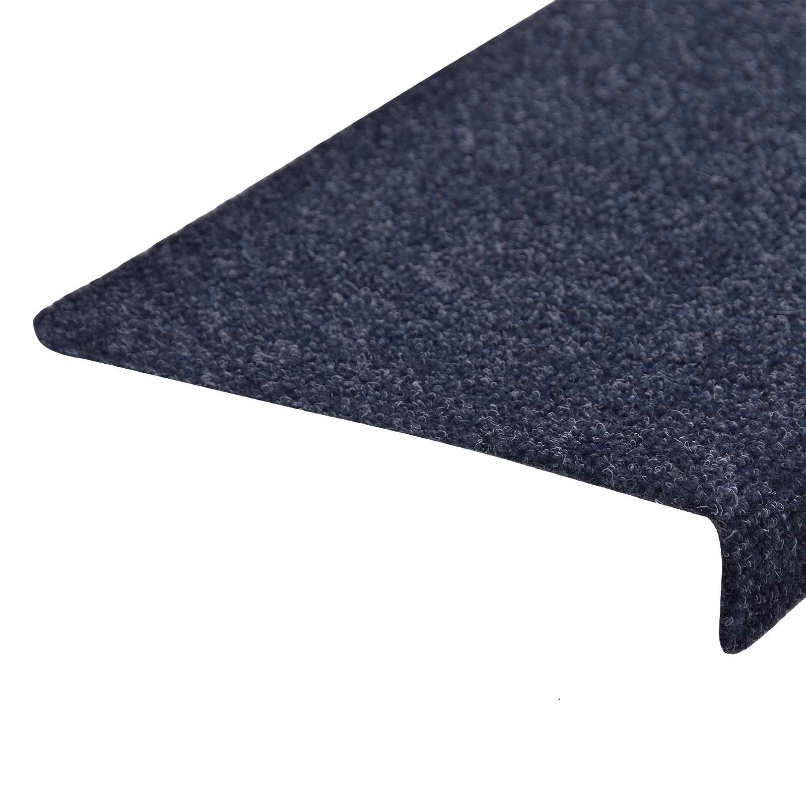 Tappetini per scale autoadesivi 5 pz 65x21x4 cm Antracite