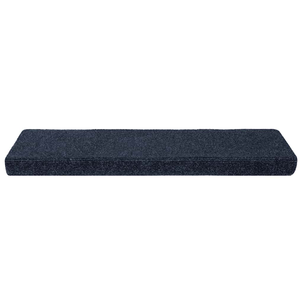 Tappetini per scale autoadesivi 10 pz 65x21x4 cm Antracite Bordo rettangolare