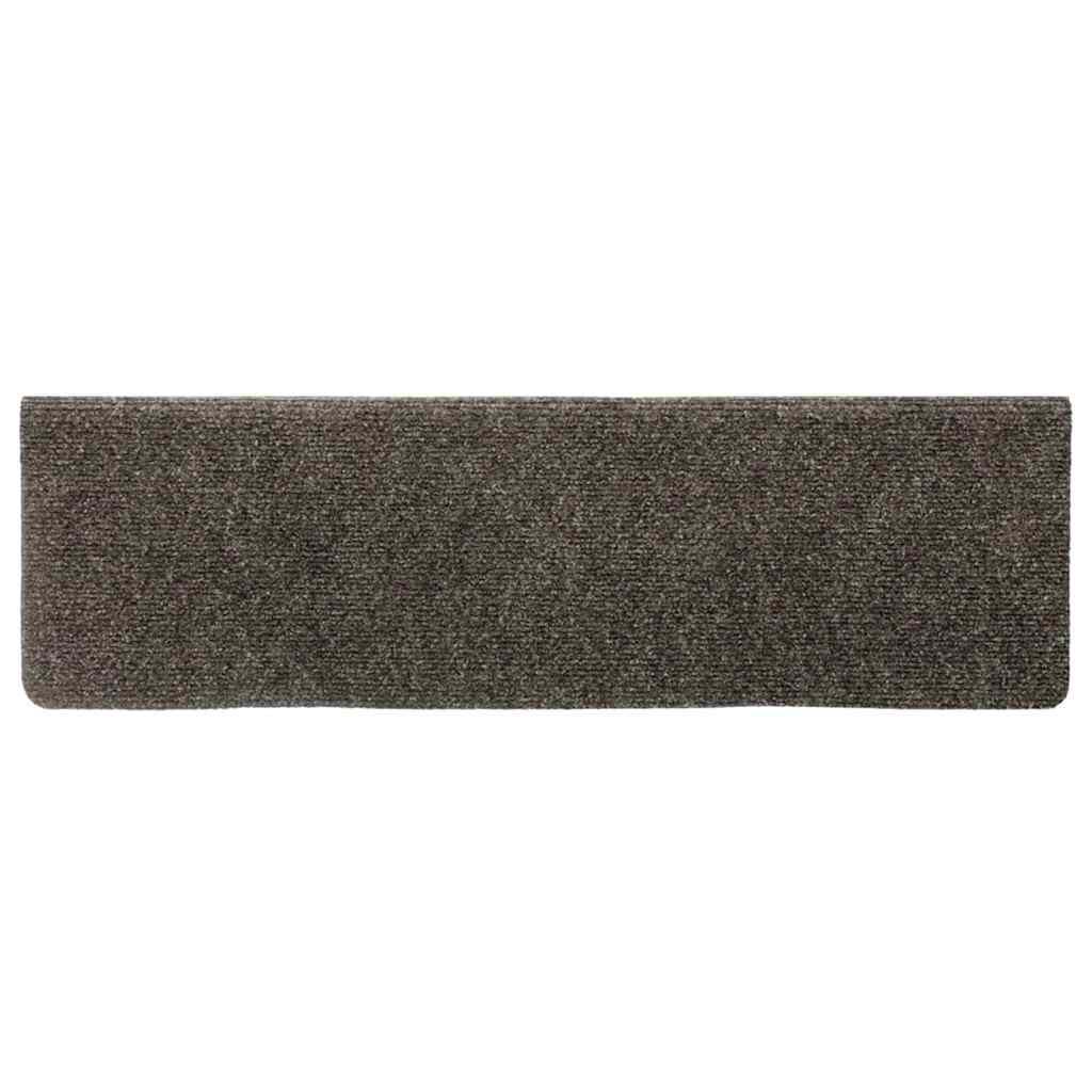 Tappetini per scale autoadesivi 10 pz 65x21x4 cm Antracite