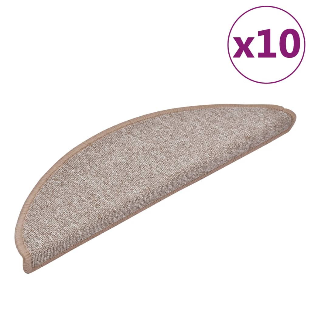 Tappetini per scale 10 pz 56 x 17 x 3 cm Non-Slip