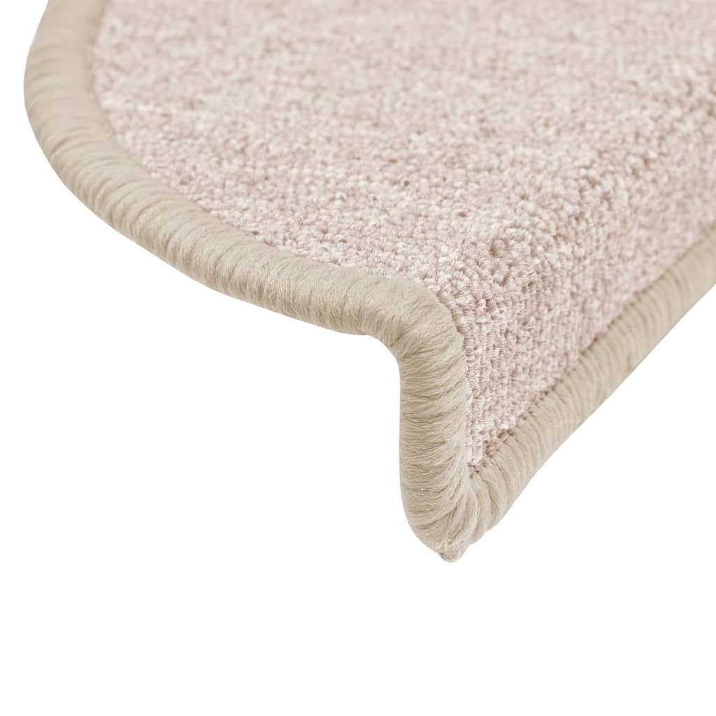 Tappetini per scale 10 pz 56 x 17 x 3 cm Non-Slip Tortora