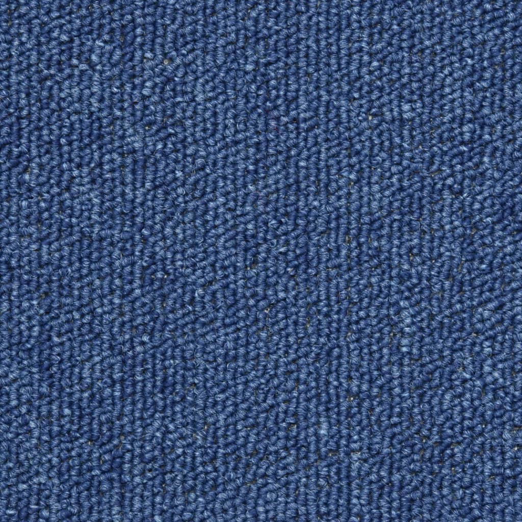 Tappetini per scale 10 pz 56x17x3 cm blu semicircolari