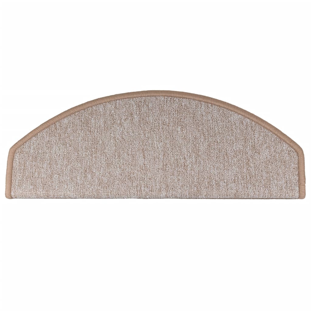 Tappetini per scale 10 pz 65 x 24 x 4 cm Marrone Chiaro