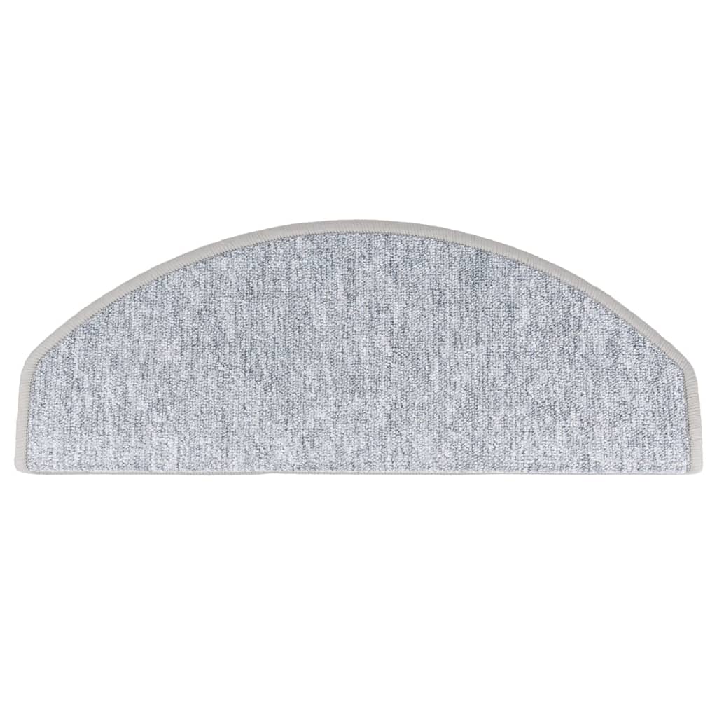 Tappetini per scale 10 pz 65 x 24 x 4 cm Grigio Chiaro