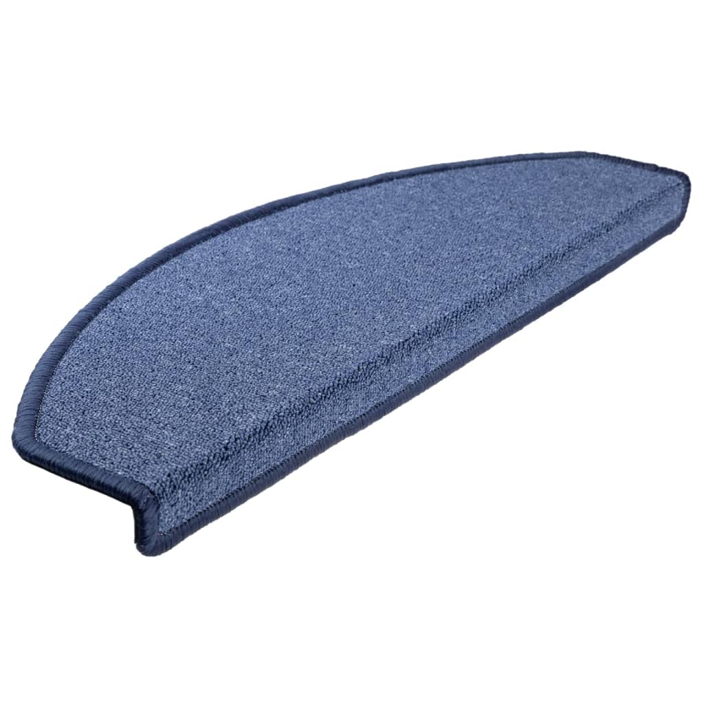 Tappetini per scale 10 pz 65 x 24 x 4 cm Non-Slip Blu