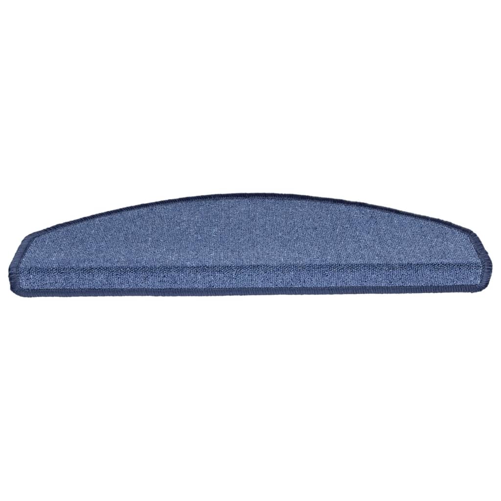 Tappetini per scale 10 pz 65 x 24 x 4 cm Non-Slip Blu