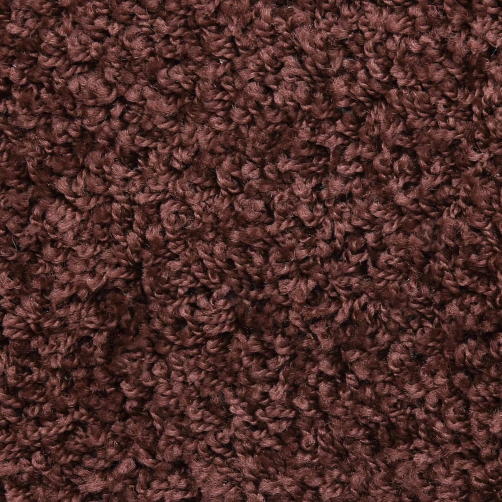 Tappetini per scale 10 pz 65x21x4 cm Marrone Semicircolari Grandi