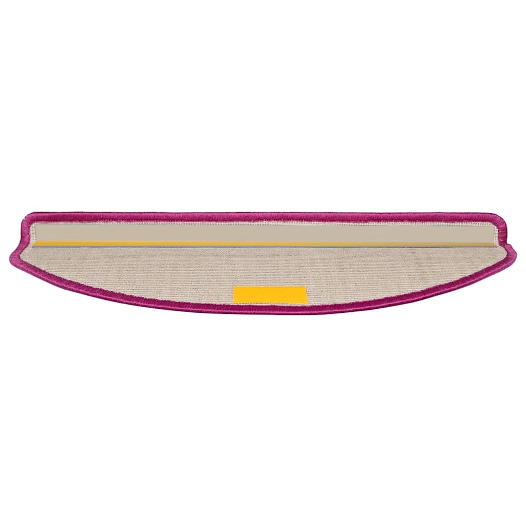 Tappetini per scale 10 pz 65x21x4 cm Viola Semicircolari Grandi