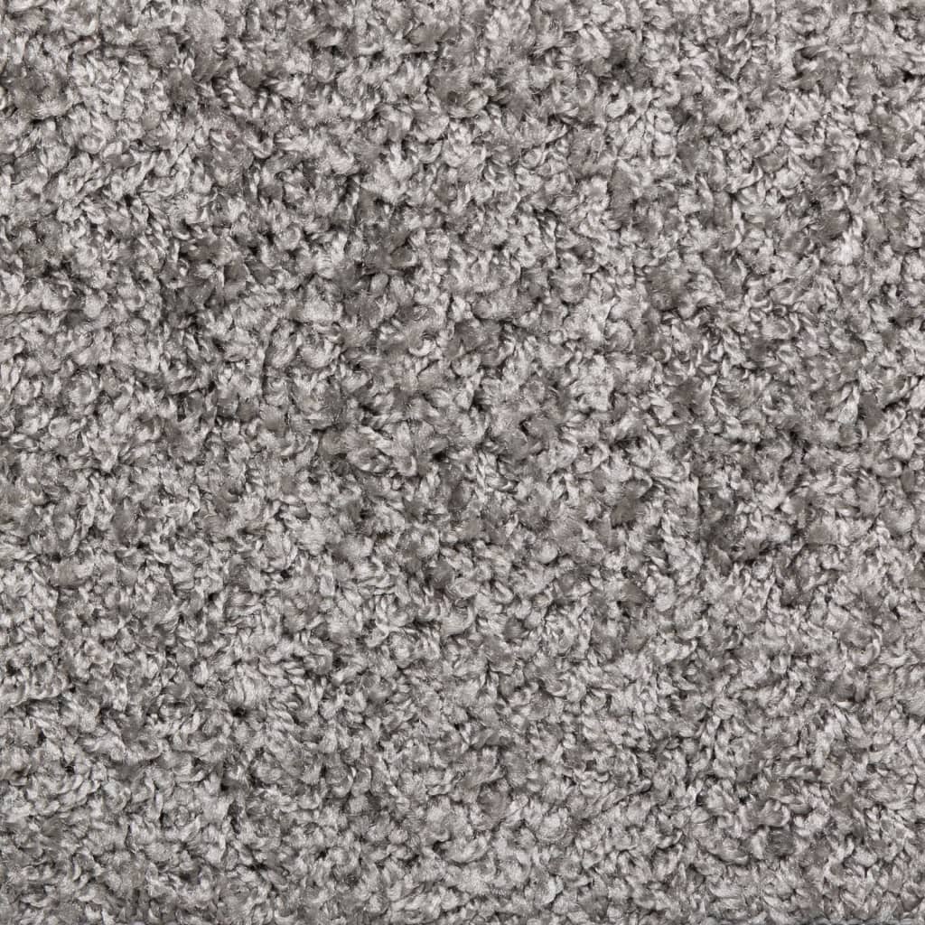 Tappetini per scale 10 pz 65x21x4 cm Grigio Bordo rettangolare