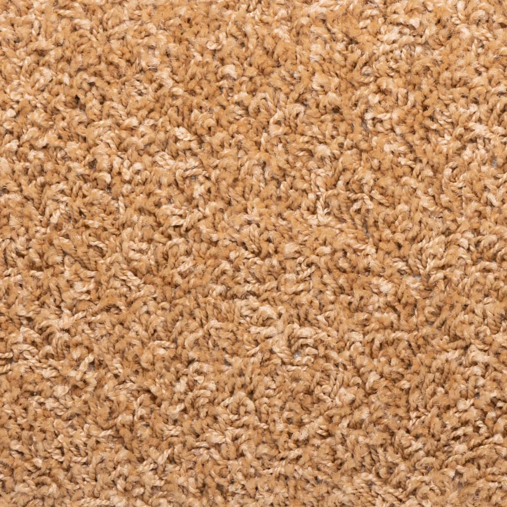 Tappetini per scale 10 pz 65x21x4 cm Beige Bordo rettangolare