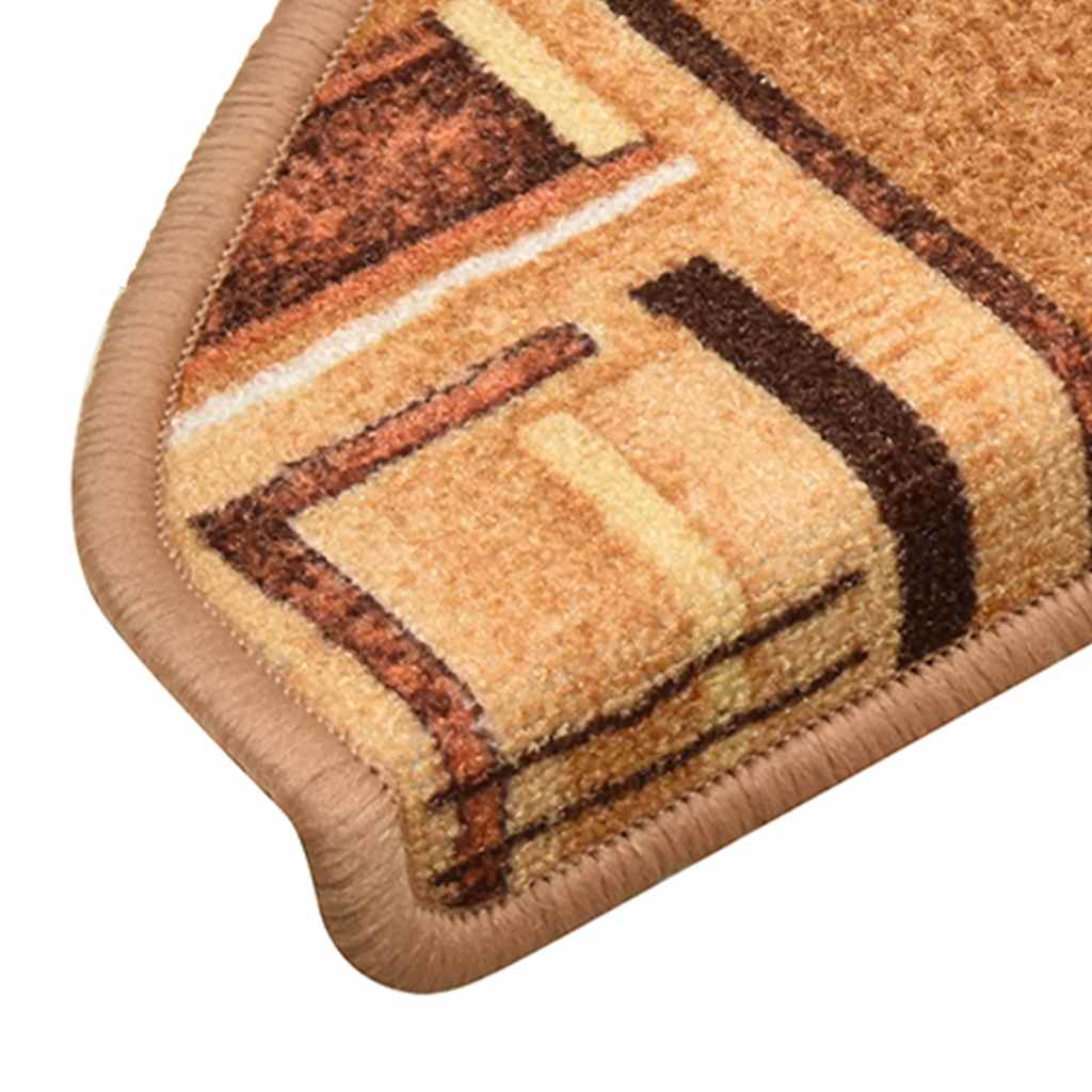 Tappetini per Scale Autoadesivi 5 pz 65x21x4 cm Beige