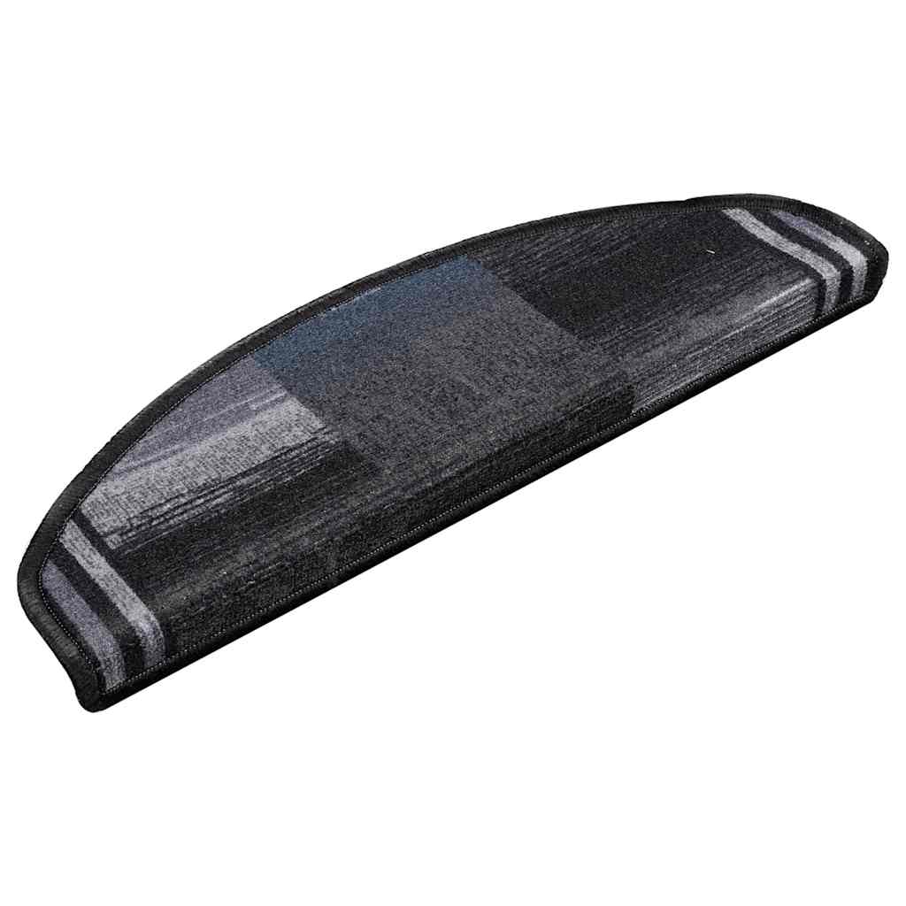 Tappetini per Scale Autoadesivi 5 pz 65x21x4 cm Nero e Grigio