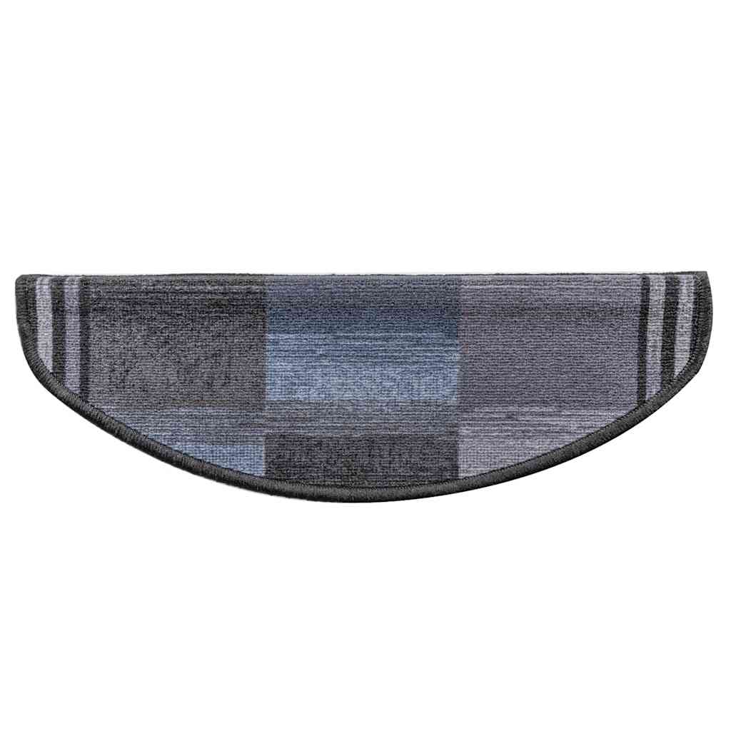 Tappetini per Scale Autoadesivi 5 pz 65x21x4 cm Nero e Grigio