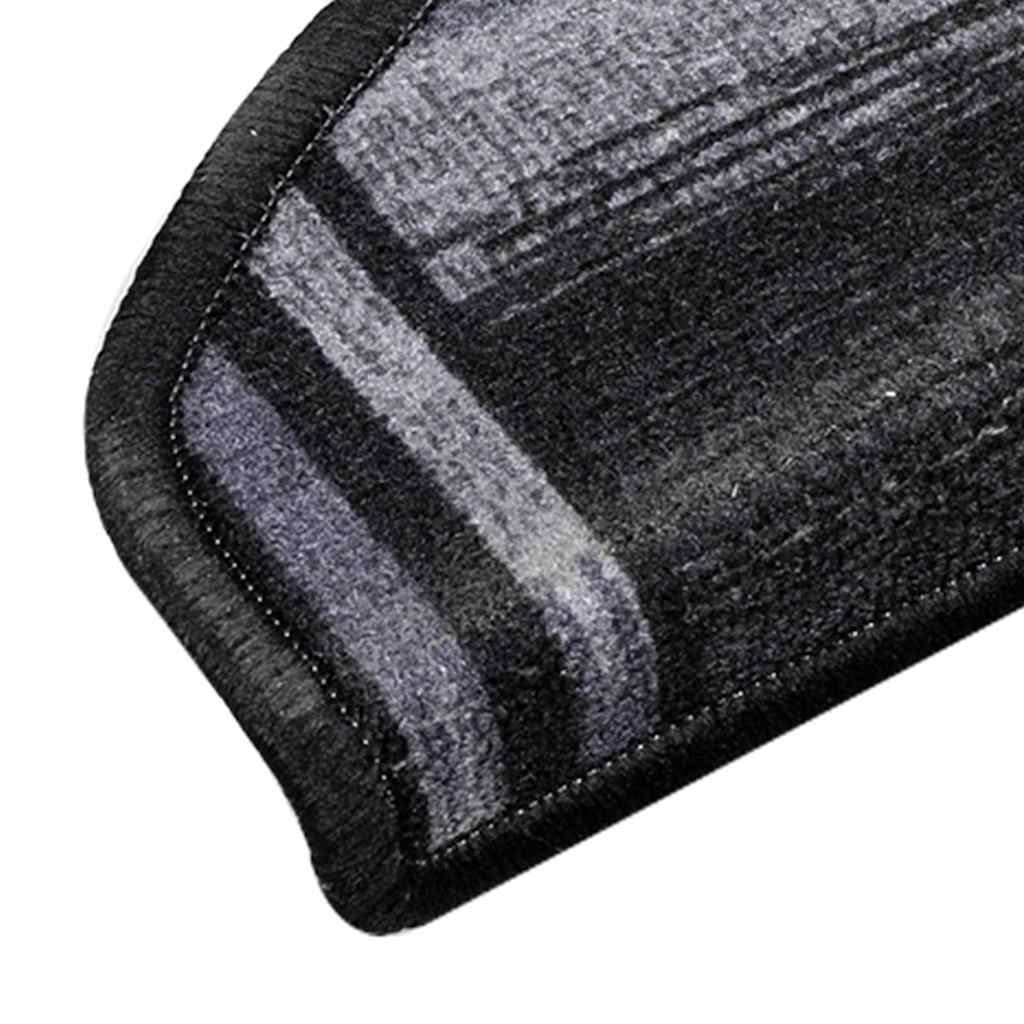 Tappetini per Scale Autoadesivi 5 pz 65x21x4 cm Nero e Grigio