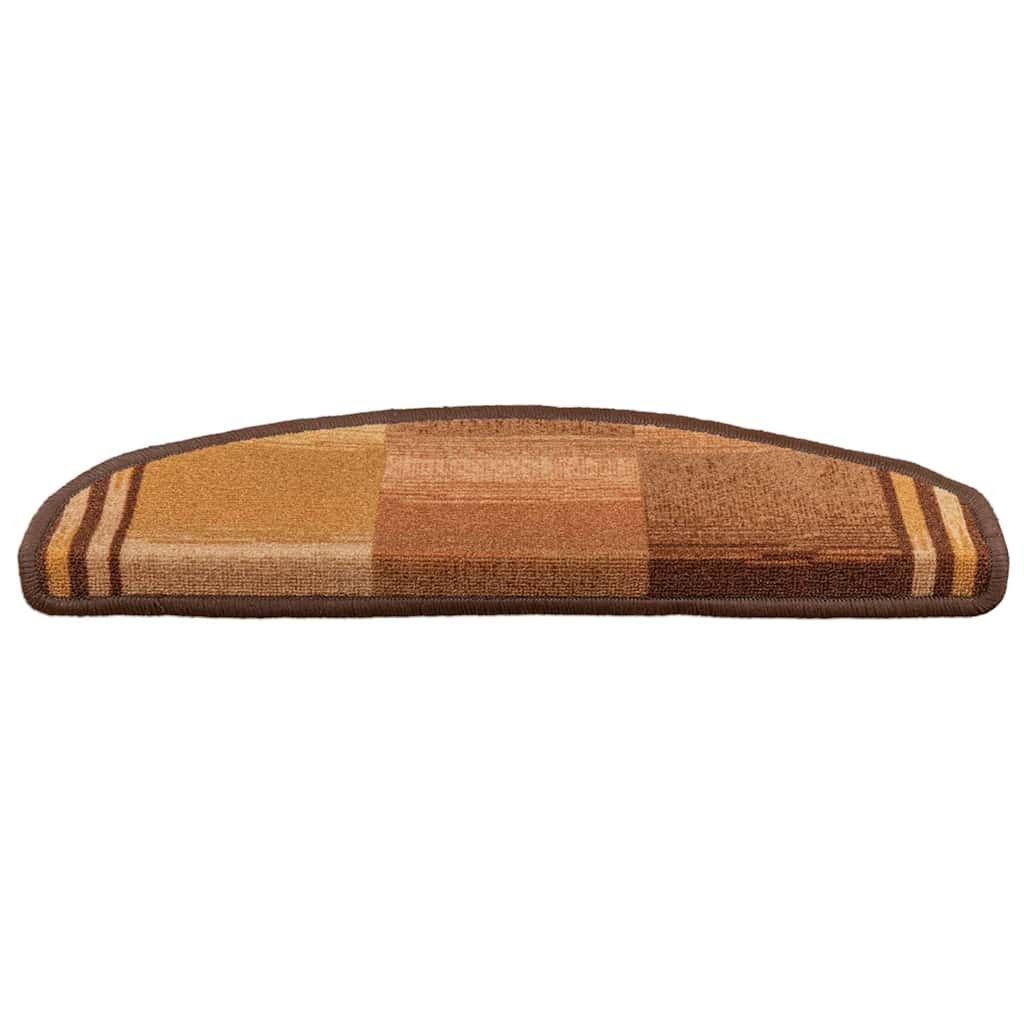 Tappetini per Scale Autoadesivi 10pz 65x21x4 cm Marroni