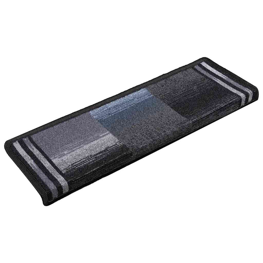 Tappetini per Scale Autoadesivi 5 pz 65x21x4 cm Nero e Grigio