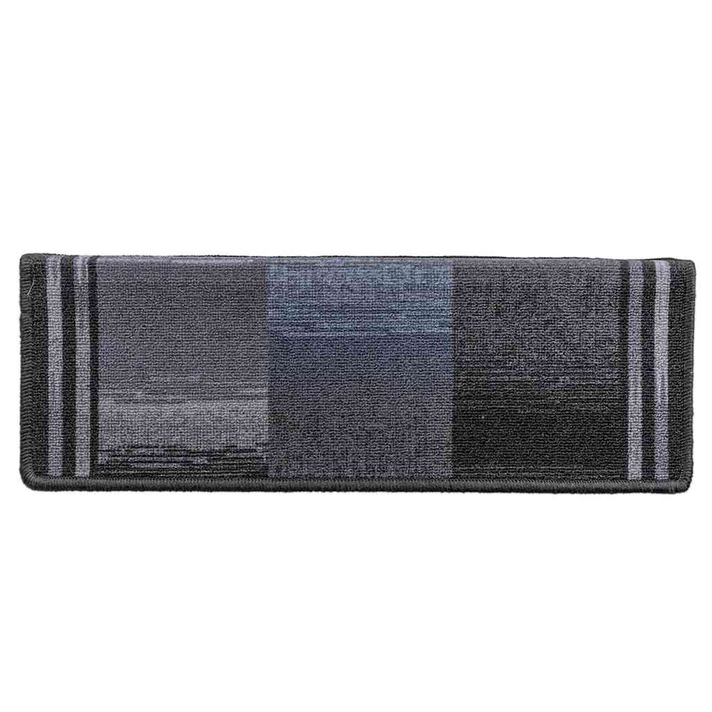 Tappetini per Scale Autoadesivi 10 pz 65x21x4 cm Nero e Grigio