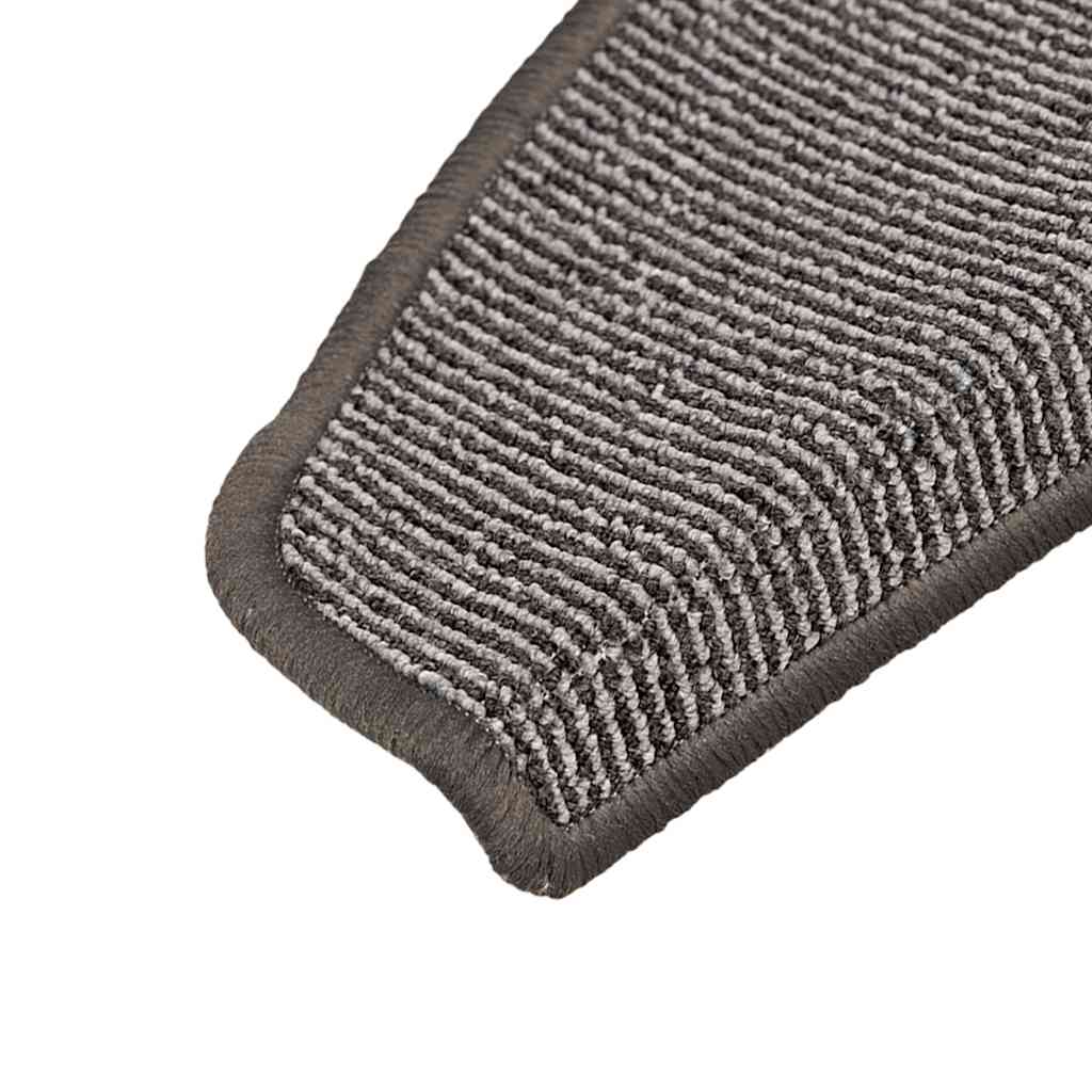 Tappetini per scale 15 pz 65x21x4 cm Grigio Semicircolari Grandi