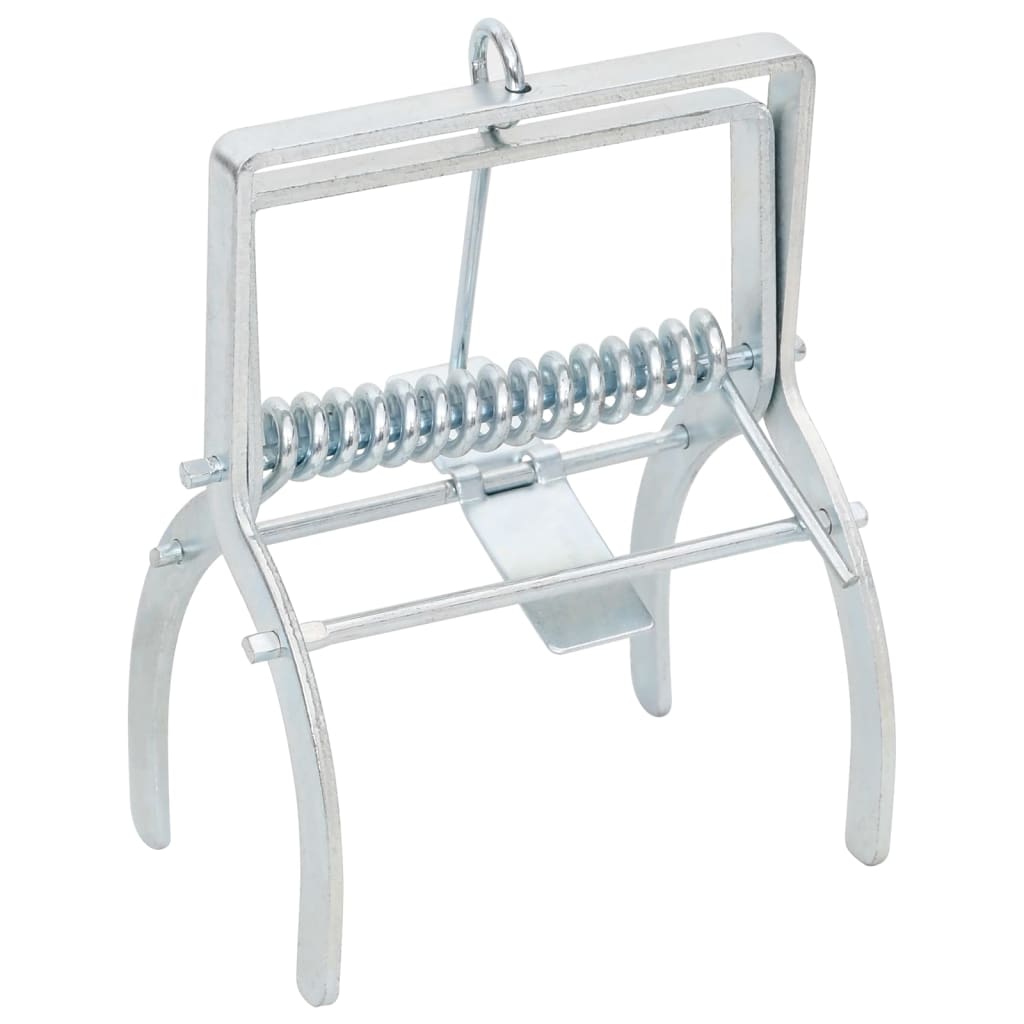 Trappole per Talpe 4 pz Argento Acciaio Zincato