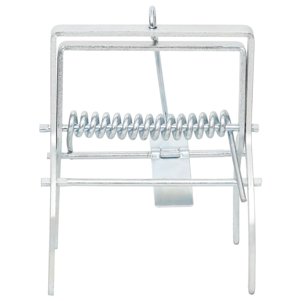 Trappole per Talpe 4 pz Argento Acciaio Zincato