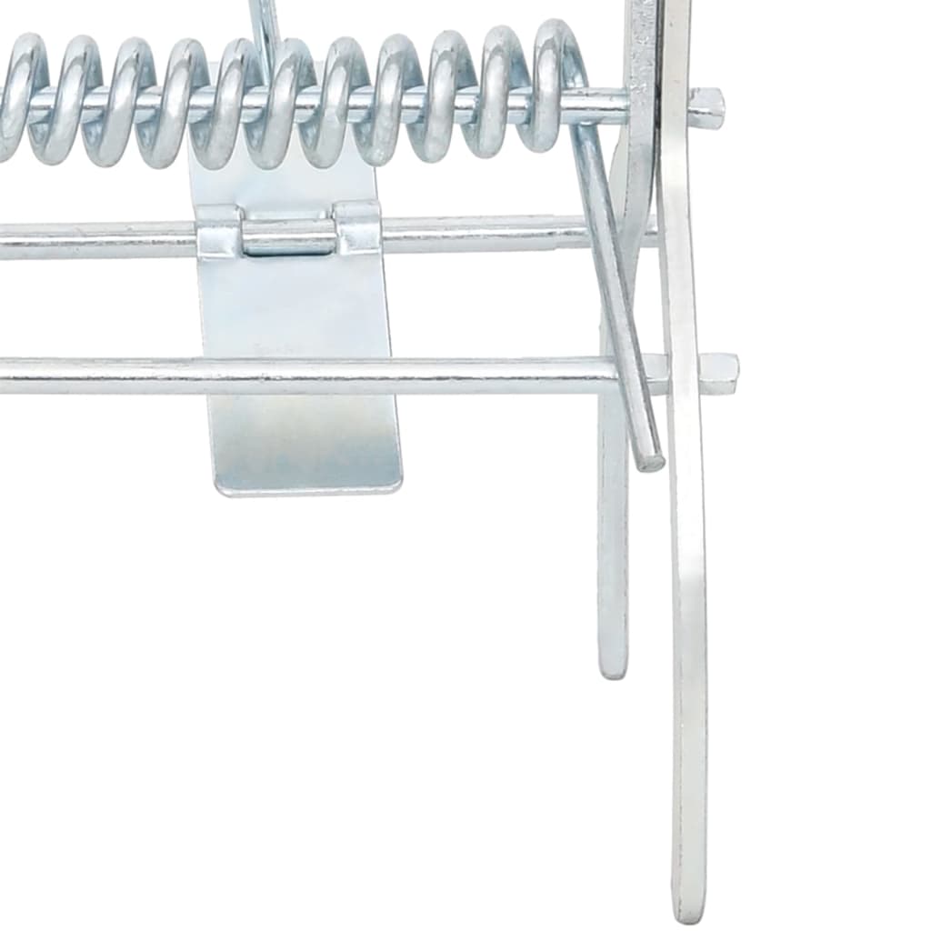 Trappole per Talpe 4 pz Argento Acciaio Zincato