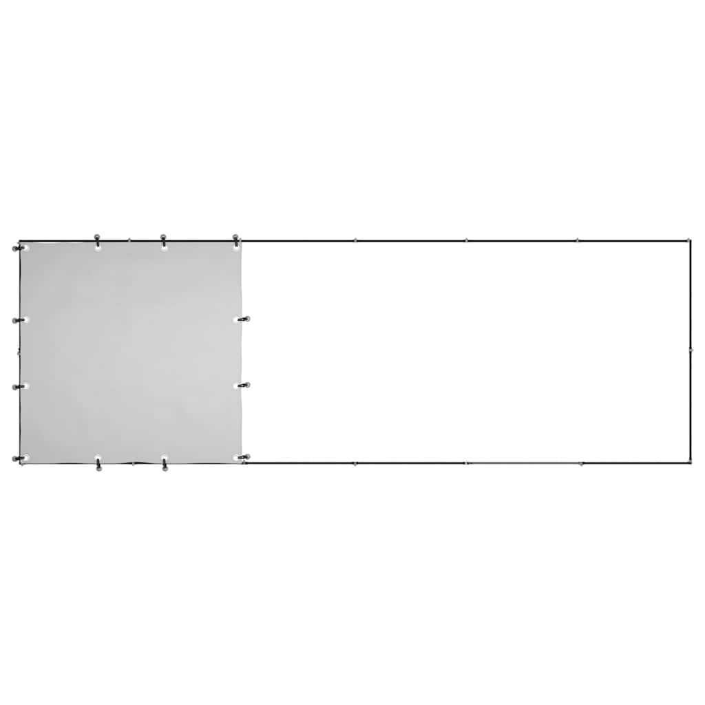 Gabbia per Cani Nera 330x110x110 cm in Acciaio