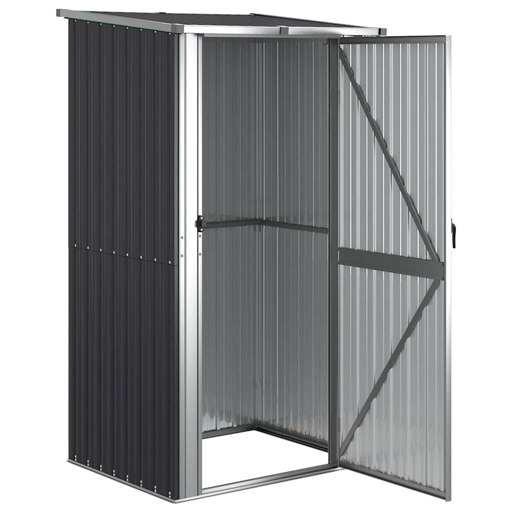 Capanno da Giardino Antracite 118,5x97x209,5 cm Acciaio Zincato