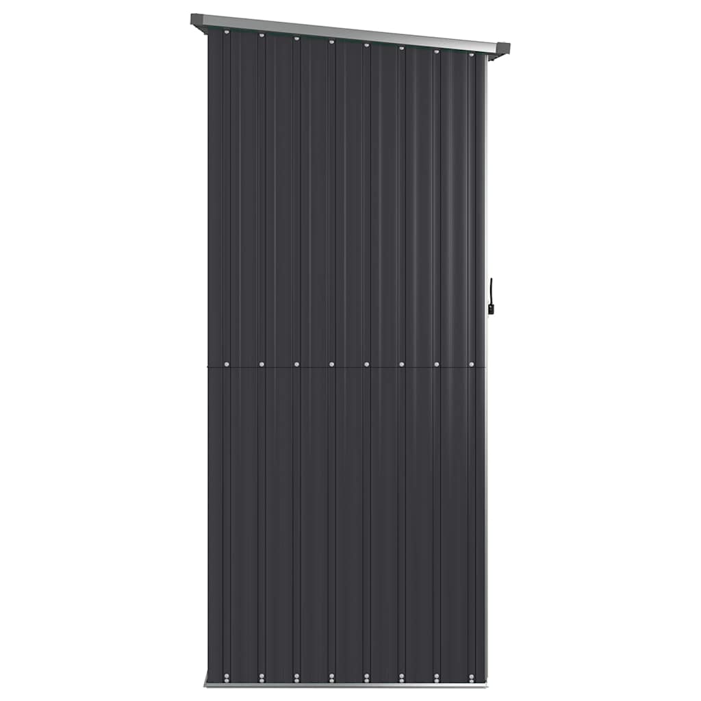 Capanno da Giardino Antracite 118,5x97x209,5 cm Acciaio Zincato