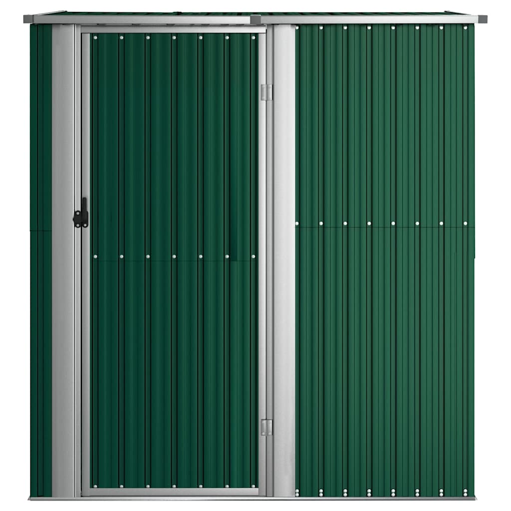 Casetta da giardino verde 180,5x97x209,5 cm in acciaio zincato