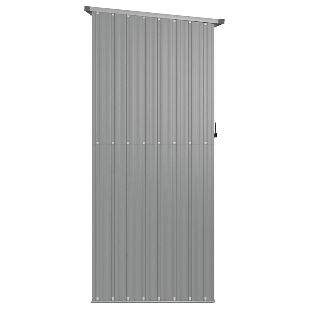 Capanno per Biciclette Grigio 180,5x97x209,5 cm Acciaio Zincato