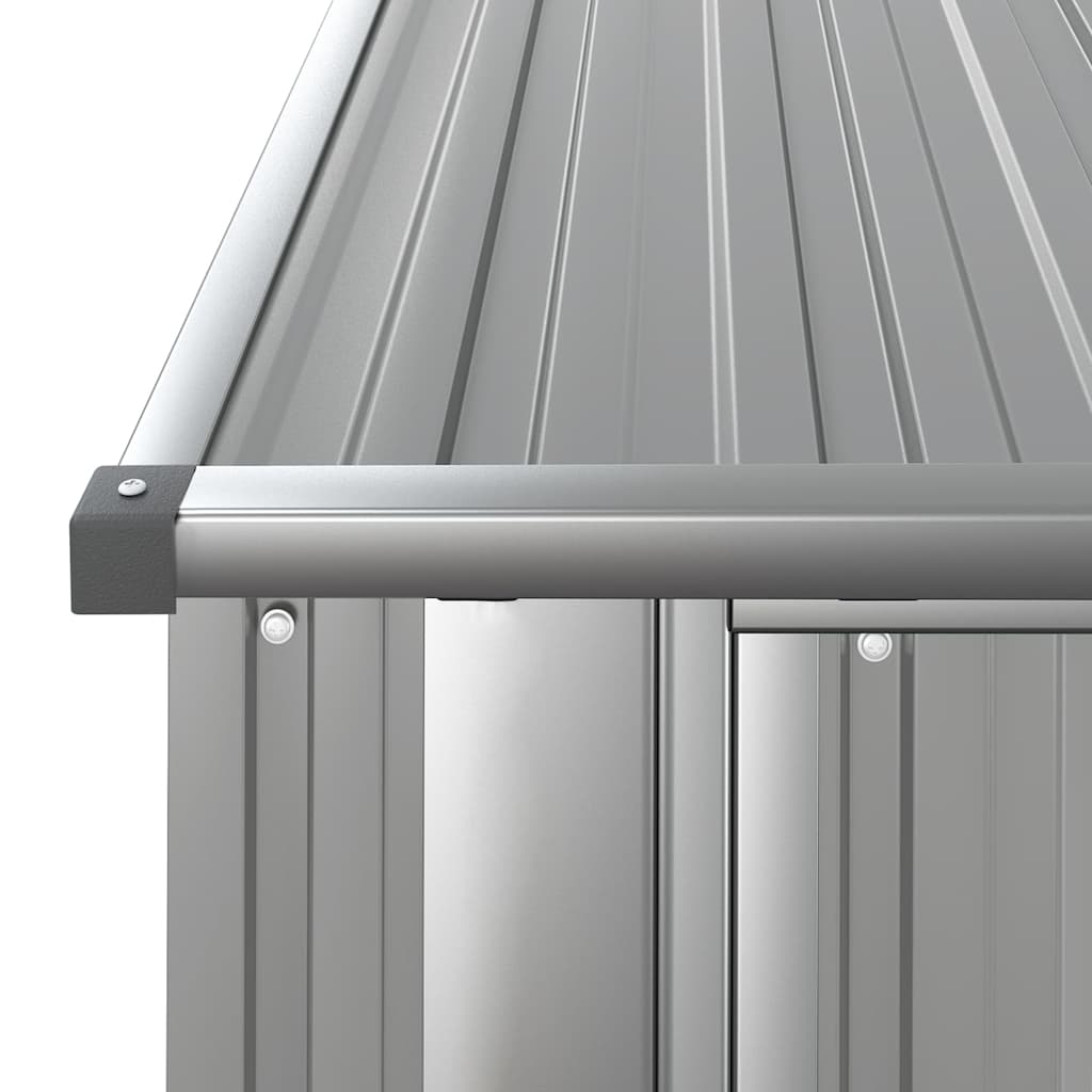 Capanno per Biciclette Grigio 180,5x97x209,5 cm Acciaio Zincato