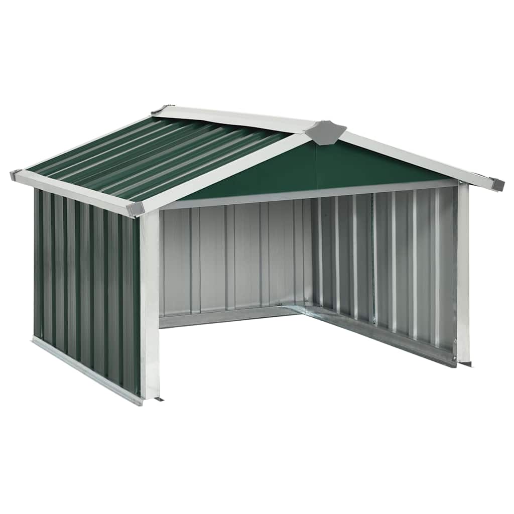 Capanno per Robot Tosaerba 92x97x63 cm Acciaio Zincato Verde