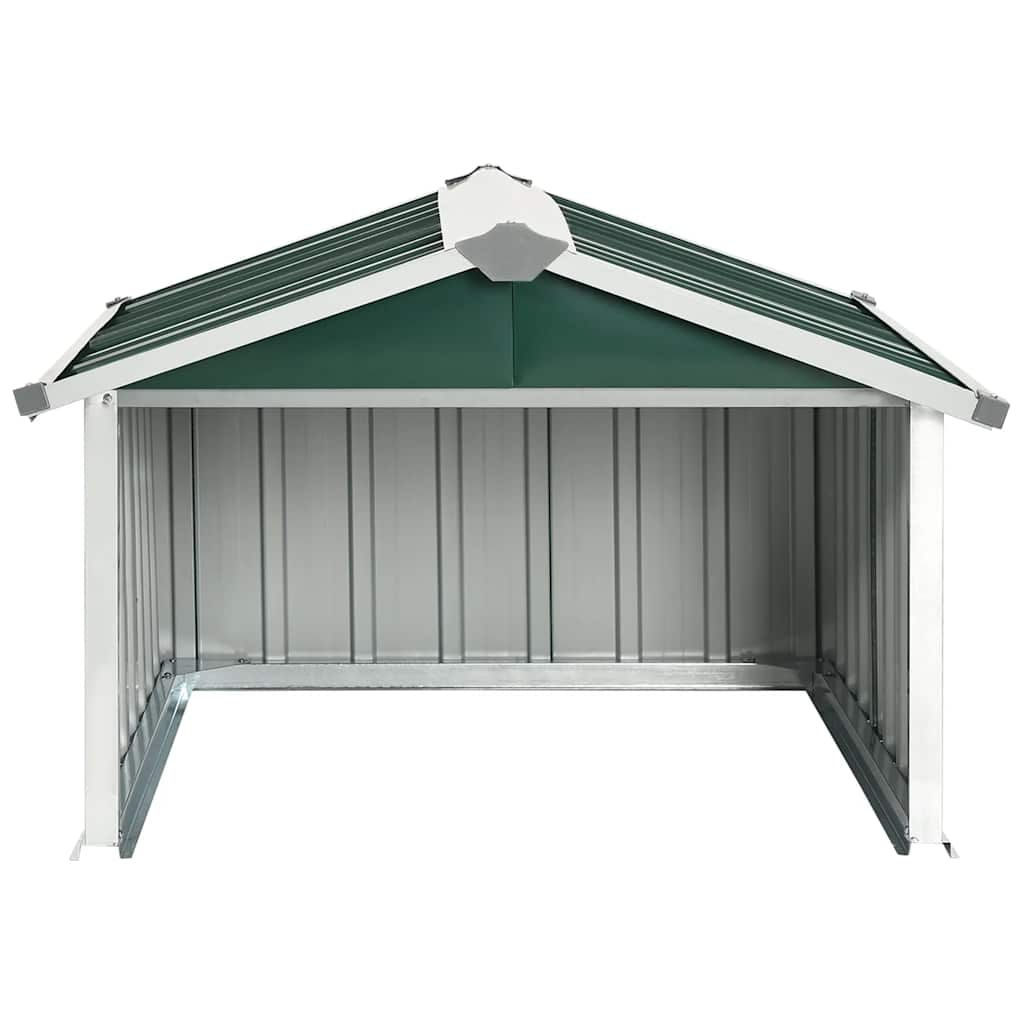 Capanno per Robot Tosaerba 92x97x63 cm Acciaio Zincato Verde