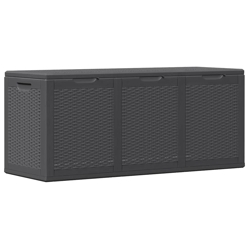 Baule da Giardino 270 L Nero in Rattan PP